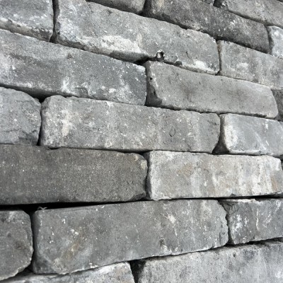 Reclaimed 2 3/8 inch Handmade Grey Bricks