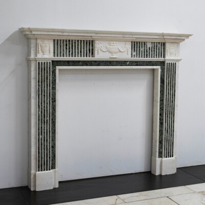Reclaimed Georgian Style Statuary & Verde Marble Surround (Pair Available)