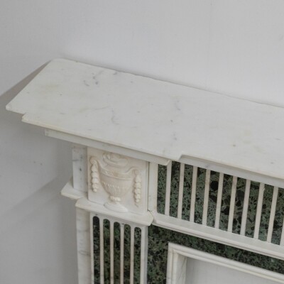 Reclaimed Georgian Style Statuary & Verde Marble Surround (Pair Available)