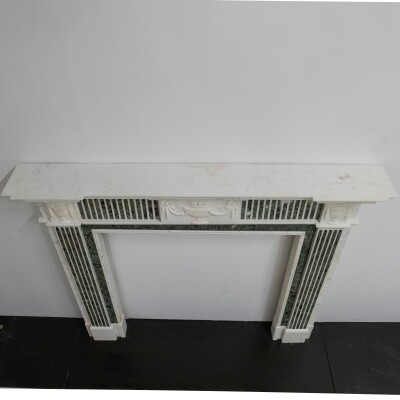 Reclaimed Georgian Style Statuary & Verde Marble Surround (Pair Available)