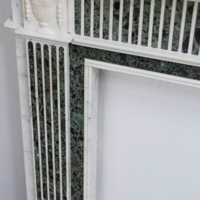 Reclaimed Georgian Style Statuary & Verde Marble Surround (Pair Available)