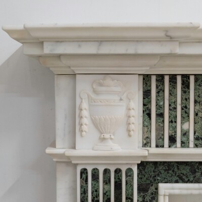 Reclaimed Georgian Style Statuary & Verde Marble Surround (Pair Available)