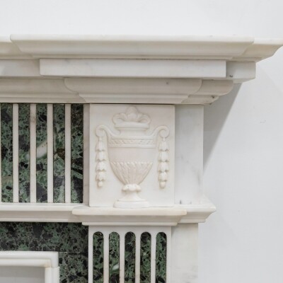 Reclaimed Georgian Style Statuary & Verde Marble Surround (Pair Available)