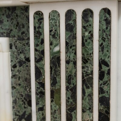 Reclaimed Georgian Style Statuary & Verde Marble Surround (Pair Available)