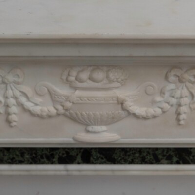 Reclaimed Georgian Style Statuary & Verde Marble Surround (Pair Available)