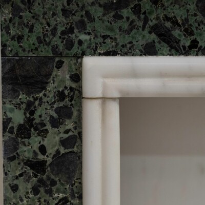 Reclaimed Georgian Style Statuary & Verde Marble Surround (Pair Available)