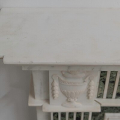 Reclaimed Georgian Style Statuary & Verde Marble Surround (Pair Available)