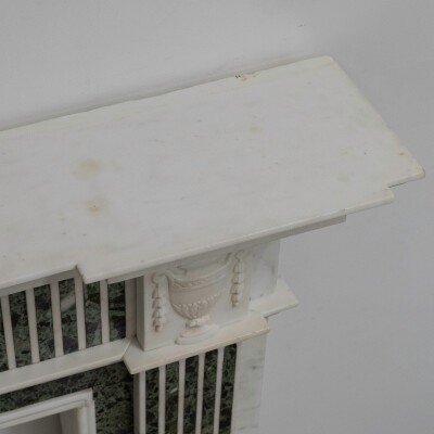 Reclaimed Georgian Style Statuary & Verde Marble Surround (Pair Available)