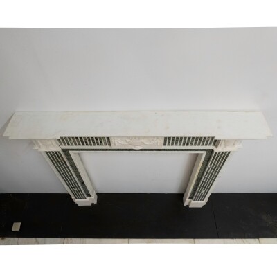 Reclaimed Georgian Style Statuary & Verde Marble Surround (Pair Available)