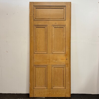 Antique Stripped Five Panel Door 206cm x 90cm