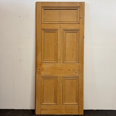 Antique Stripped Five Panel Door 206cm x 90cm