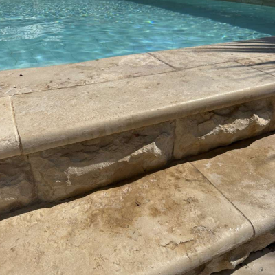 Reclaimed Limestone Stairs