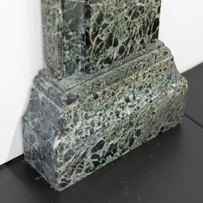Large Green Verde Marble Fireplace Surround