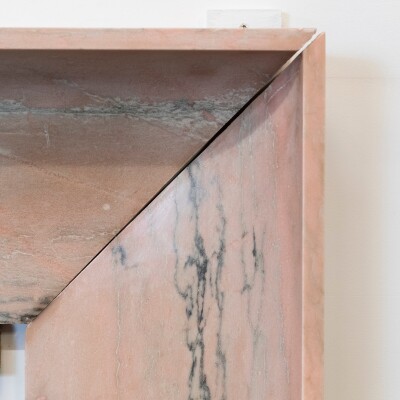 Bolection Fireplace Surround in Reclaimed Pink Marble