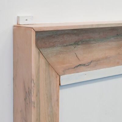 Bolection Fireplace Surround in Reclaimed Pink Marble