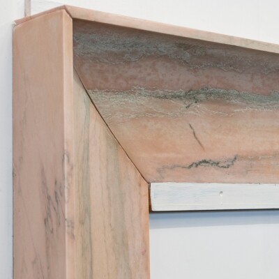 Bolection Fireplace Surround in Reclaimed Pink Marble