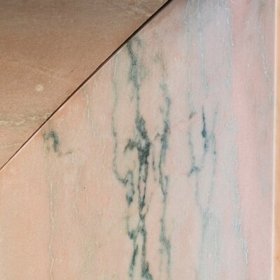 Bolection Fireplace Surround in Reclaimed Pink Marble