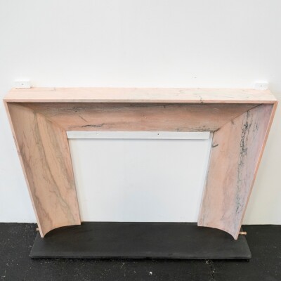 Bolection Fireplace Surround in Reclaimed Pink Marble
