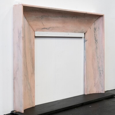 Bolection Fireplace Surround in Reclaimed Pink Marble