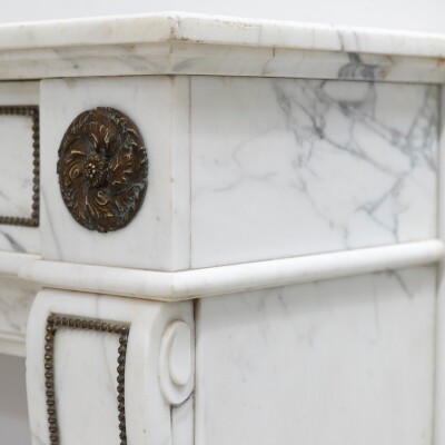 Antique Regency Fireplace Surround with Brass Details