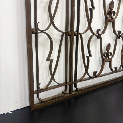 Antique Classic Art Deco Bronze Grill | Pair Available