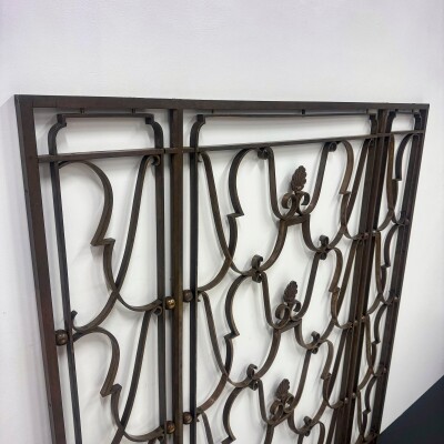 Antique Classic Art Deco Bronze Grill | Pair Available