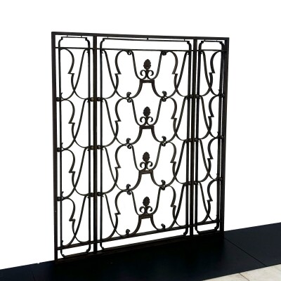 Antique Classic Art Deco Bronze Grill | Pair Available