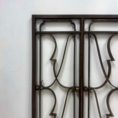 Antique Classic Art Deco Bronze Grill | Pair Available