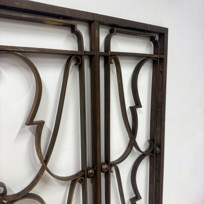 Antique Classic Art Deco Bronze Grill | Pair Available