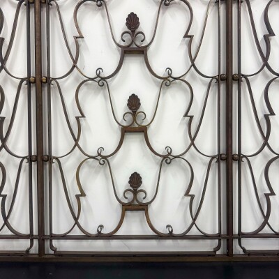 Antique Classic Art Deco Bronze Grill | Pair Available