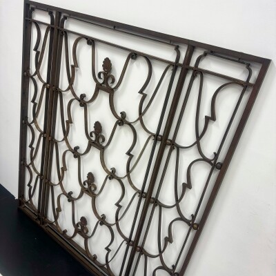 Antique Classic Art Deco Bronze Grill | Pair Available