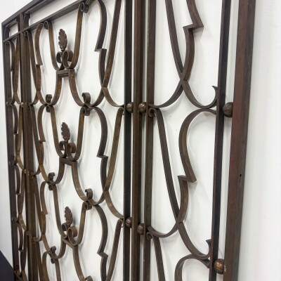 Antique Classic Art Deco Bronze Grill | Pair Available