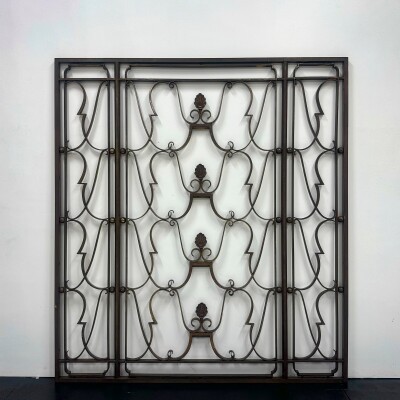Antique Classic Art Deco Bronze Grill | Pair Available