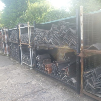 reclaimed roof ridge tiles staffordshire blue rosemary red 