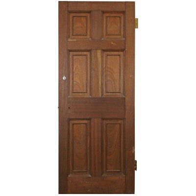 Reclaimed Mahogany Georgian Style Door - 188cm x 75.5cm