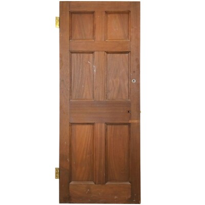 Reclaimed Mahogany Georgian Style Door - 188cm x 75.5cm