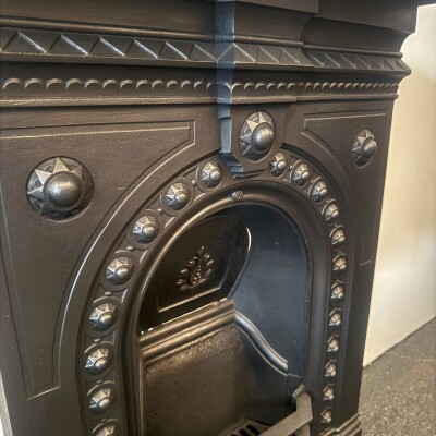 Antique Victorian Combination Cast Iron Fireplace