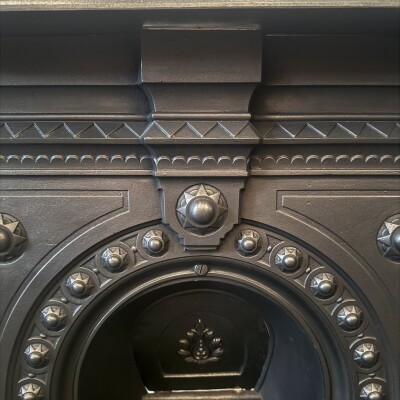Antique Victorian Combination Cast Iron Fireplace