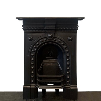 Antique Victorian Combination Cast Iron Fireplace