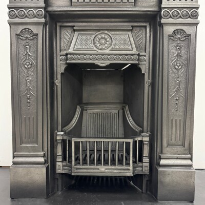Antique Cast Iron Combination Fireplace