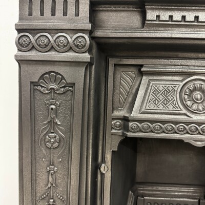 Antique Cast Iron Combination Fireplace