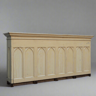 Victorian Antique Pine Church Altar Gothic Revival