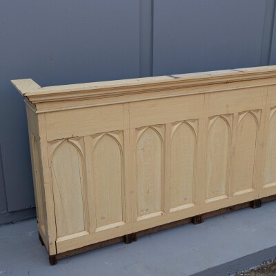 Victorian Antique Pine Church Altar Gothic Revival
