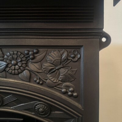 Antique Victorian Cast Iron Combination Fireplace