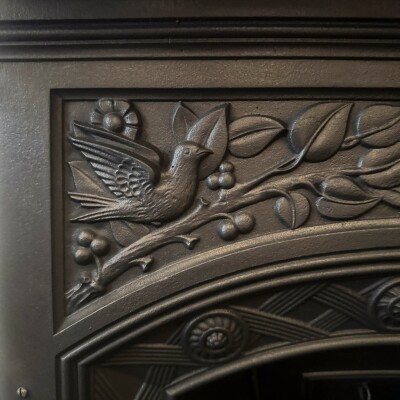 Antique Victorian Cast Iron Combination Fireplace