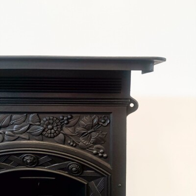 Antique Victorian Cast Iron Combination Fireplace