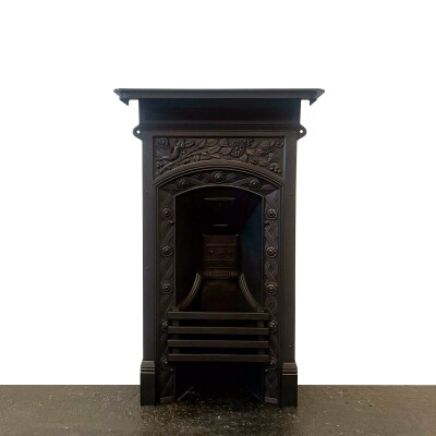 Antique Victorian Cast Iron Combination Fireplace