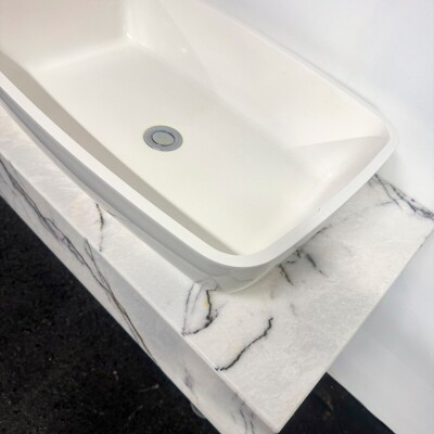 Twin Sink Unit with Marble Base