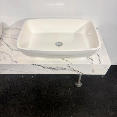 Twin Sink Unit with Marble Base