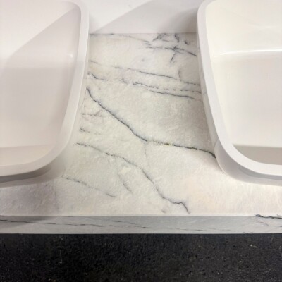 Twin Sink Unit with Marble Base